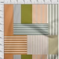 thumbnail image 4 of oneOone Velvet Orange Fabric Stripes Sewing Material Print Fabric By The Yard 58 Inch Wide, 4 of 5
