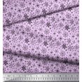 thumbnail image 2 of Soimoi polyester Crepe Fabric Snowflake Artistic Print Fabric by the Yard 52 Inch Wide, 2 of 3