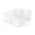 thumbnail image 1 of FixtureDisplays® Slatwall Clear Candy Bin Acrylic Plexiglass Holder Pen Pencil Ruler 100800-4PK, 1 of 4