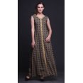 thumbnail image 2 of Bimba Robe Longue Décontractée d'Été Sans Manches à Fente avant Imprimée Géométrique pour Femmes - Petit, 2 of 5
