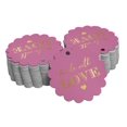 thumbnail image 1 of Inkdotpot 50 Pack Made With Love Text Favor Paper Tags Craft Real Gold Foil Hang Tags, 1 of 6