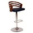 thumbnail image 2 of Armen Living Adele Contemporary Leather Swivel Barstool in Cream, 2 of 3