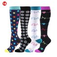 thumbnail image 3 of CAROOTU Chaussettes de Compression pour Femmes et Hommes Chaussettes de Circulation-Compression 20-30 mmHg pour la Course à Pied Infirmière de Sport, 3 of 7