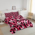 thumbnail image 3 of Erosebridal Gothic Skull Bedding Twin Comforter Set,Abstract Stripes Down Comforter,Stars Bedroom Decor,Reversible,Lightweight,2-Piece, 3 of 7