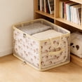 thumbnail image 4 of Todaioua Squirrel Pattern Foldable Storage Box with Lid - Fabric Closet Organizer Bin for Sweaters Blankets Pants, Large Capacity Collapsible Wardrobe Bedroom Container, 4 of 6
