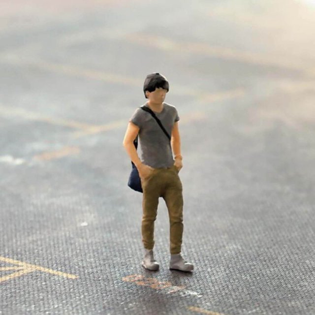 Baohd Hand Painted 1/64 Men Figures Miniature Train Railway Layout Decoration