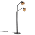thumbnail image 2 of Bouclair Black 2-Head Glass Floor Lamp, 2 of 4