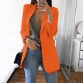 thumbnail image 2 of Womens Open Front Blazer Long Sleeve Solid Slim Fit Work Office Cardigan Jacket S-XXL, 2 of 6