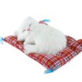 thumbnail image 1 of Simulation Cute Cat Kitten Sound Plush Doll Toy with Sleeping Mat Home Decor, 1 of 11