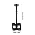 thumbnail image 2 of IFANLANDOR 1 Pcs Support Réglable pour Moniteur LCD Support TV Suspendu Acier Laminé à Froid pour Utilisateurs à Domicile Salon, 2 of 8