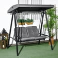 thumbnail image 2 of Outsunny 2 Seater Outdoor Swing Chair Porch Swing Bench with Canopy, 2 of 10