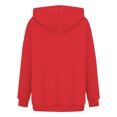 thumbnail image 4 of Plebaso Sweat à Capuche Imprimé Cœur pour Femmes, Manches Longues, Pull Ample avec Poches, 4 of 5