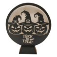 thumbnail image 2 of WHEANG Halloween Decorations Indoor Glass Globe 6.3" Battery Operated LED Lights With Bat Pattern Black Halloween Decor For Table Home, 2 of 5