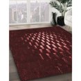 thumbnail image 3 of Ahgly Tapis d'Intérieur Lavable en Machine Carré Transitionnel Marron Chocolat, 3 Pieds Carré, 3 of 7