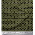 thumbnail image 1 of Soimoi Rayon Fabric Wreath Leaves Print Fabric by Yard 42 Inch Wide, 1 of 3
