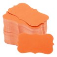 thumbnail image 1 of Unique Bargains 2' x 3.5' Blank Paper Business Cards Small Index Flash Cards Words Message Note Card Lace, Orange 200 Pack, 1 of 5