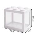 thumbnail image 4 of Labymos Mini Réservoirs de Poissons Rangée Aquarium Réservoirs Empilables Réservoirs d'Alimentation pour Fourmis Mini Rangée pour Reptiles Boîte, 4 of 8