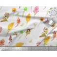 thumbnail image 3 of Soimoi Rayon Fabric Flower & Leaves Watercolor Print Fabric by Yard 42 Inch Wide, 3 of 3