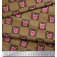thumbnail image 3 of Soimoi Viscose Chiffon Fabric Square & Floral Artistic Print Sewing Fabric Yard 42 Inch Wide, 3 of 4