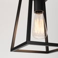 thumbnail image 3 of Artika Carter Modern Mid-Century Pendant Light Fixture, Matte Black, 3 of 5