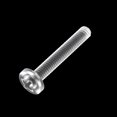 thumbnail image 5 of Unique Bargains M4x25mm Plastic Phillips Bolts PC Pan Head Machine Screws Transparent 50 Pack, 5 of 5