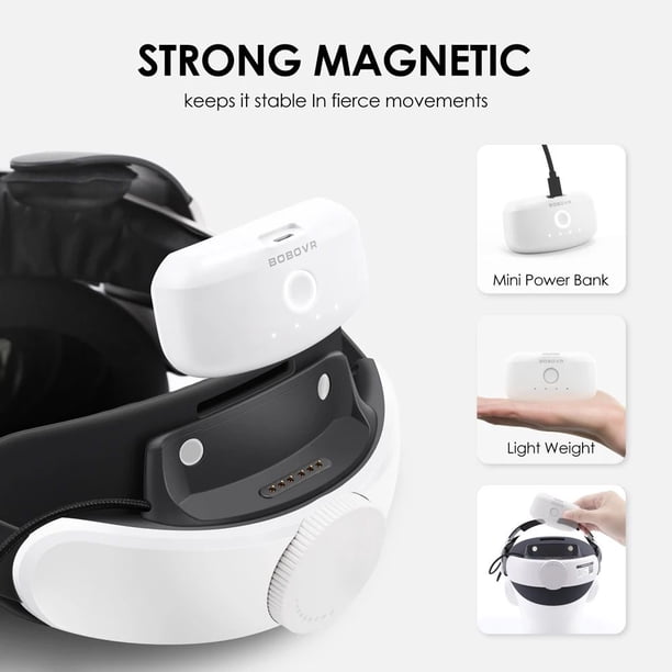 BOBOVR M3 Pro VR Head Strap accessory Compatible with Meta Quest 3