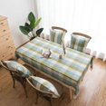 thumbnail image 2 of Boho Retro Color Stripe Tablecloth With lace tassels Cotton Linen Waterproof Farmhouse Table Cover Tabletop Decoration for Dining Room Restaurant Party, 2 of 5