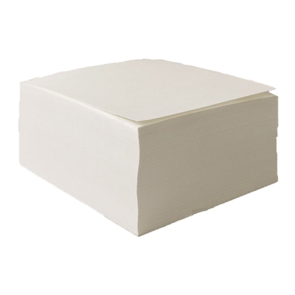 ZTTD Note Cube 3.2 x 3.2 Inch (Not Sticky) Memo Cube Refill (No Holder) Tear-Off Pages (Not Loose) Blank Scratch Pads, 400-Sheets/Cube