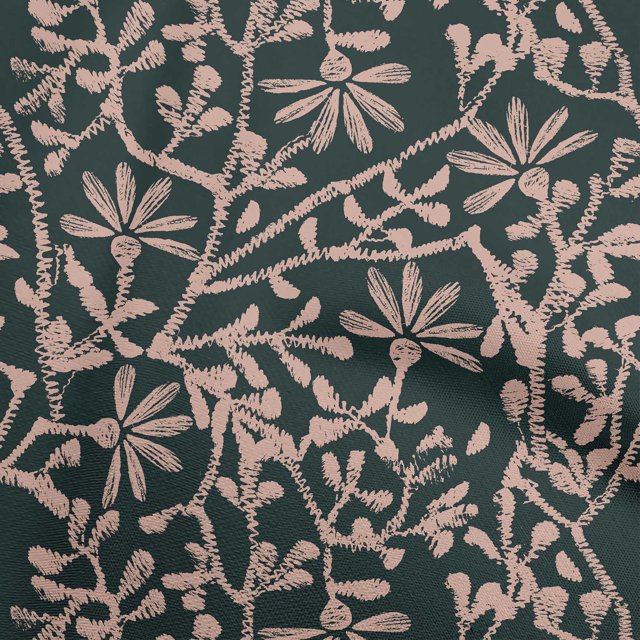 oneOone Viscose Chiffon Black Fabric Asian Block Sewing Craft Projects Fabric Prints By Yard 42 Inch Wide
