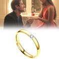 thumbnail image 2 of Bague de Couple Mode Bague en Acier Inoxydable Bijou de la Saint-Valentin Cadeau, 2 of 9