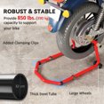 thumbnail image 4 of HOMCOM Motorcycle Stand Lift, 850 lbs Front & Rear Wheel Paddock Lift Stand, 4 of 10