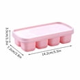 thumbnail image 3 of Huanglei Silicone Ice Tray Jelly Yogurt Ice Cube Mold Ice Tray Ice Box Food Grade Ice Container Refrigerator Ice Maker Package Included:, 3 of 9