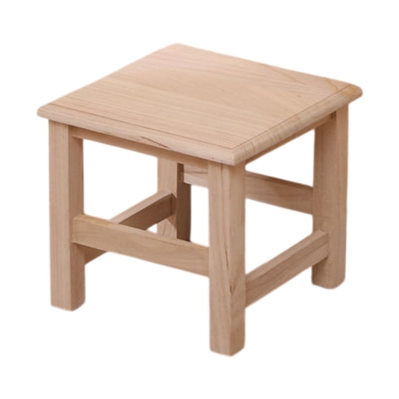 Luzkey Wood Foot Stool Small Footstool Stepping Stool Leisure Ottoman Foot Rest for Bathroom Indoor Outdoor Living Room Dorm Bedroom