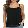 thumbnail image 1 of CHOK Camisoles à Soutien-Gorge Intégré pour Femmes, Bretelles Spaghetti Ajustables, Débardeur Sans Manches, Hauts d'Été, 1 of 6