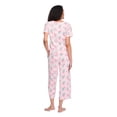 thumbnail image 3 of Iyla Women's Two Piece Capri Pajama Set, 3 of 6