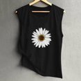thumbnail image 3 of Pompotops Femme Mode Décontractée Imprimé Sans Manches Haut Blouse Débardeur Camisole, 3 of 7