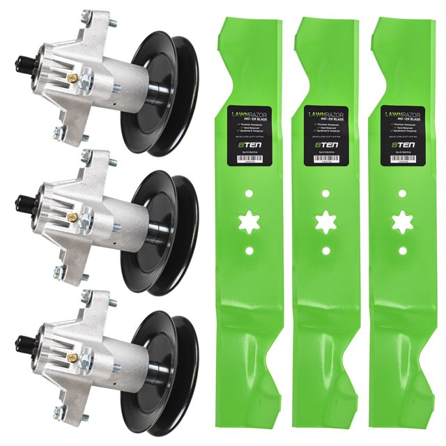8TEN Kit de Lame de Levage Haute Crantée pour MTD Cub Cadet 54 Pouces RZT-L54 MK1002291