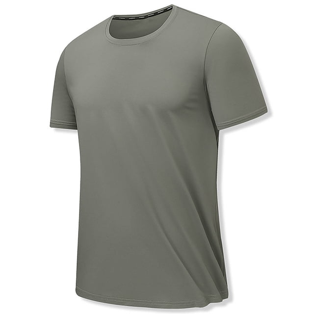 QIPOPIQ Men's Dri-Power Cotton Blend Short Sleeve Tees, Moisture Wicking Clearance