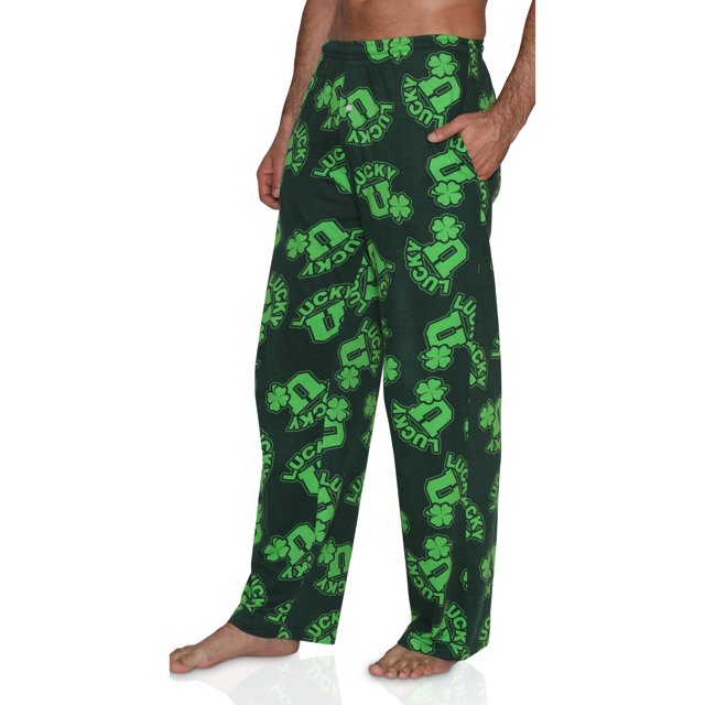 Fun Boxers Pantalons de Pyjama et de Détente Imprimés Chanceux pour Hommes