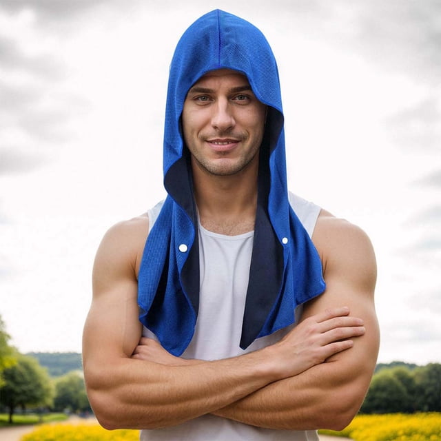 Serviette de Sport UPF 50+ pour Rafraîchir Instantanément le Cou et le Visage pendant la Course en Plein Air, la Randonnée, le Cyclisme et les Entraînements