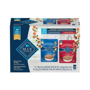 Blue Buffalo Tempting Toppers Natural Wet Dog Food Variety, Chicken & Beef 100g