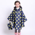 thumbnail image 2 of MIASHUI Poncho de Pluie pour Enfants Réutilisable Imperméable pour Tout-Petits, Jaune, 6-8 Ans, 2 of 7