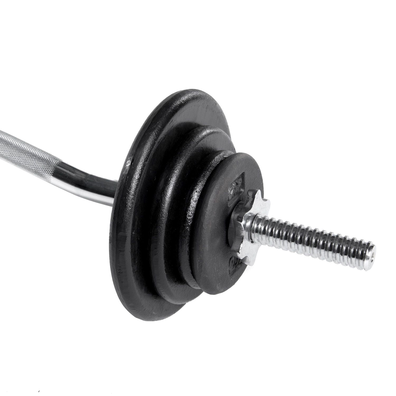 CAP Barbell 1-Inch Cast Iron Weight Plate, Black, Single, 12.5 lb