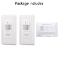 thumbnail image 3 of 2/1Pcs PIR Motion Sensor Light Switch Wall Switch for Indoor Use – Vacancy & Occupancy Sensor Modes, Auto On/Off Wall Light Lamp Switch, White, 3 of 7