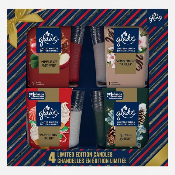Glade® Scented Candle Air Freshener, 4 Candles in a Pack