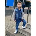 thumbnail image 3 of KIDSCOOL SPACE Baby Ripped Jean,Toddler Elastic Distressed Waist Denim Pants,2-3 Years, 3 of 7