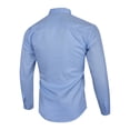 thumbnail image 3 of LUXUR Chemise Tunique Homme Boutonnée Col à Revers Ajustée Manches Longues Bleu Clair 5TG, 3 of 3