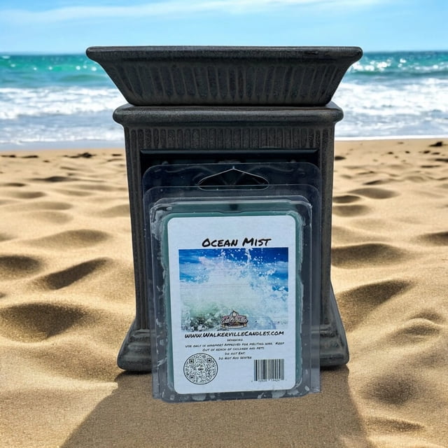 Ocean MistVegan Soy wax, Hand-poured, Eco-friendly Clean Woodsy Floral Wax Melt 4 pack