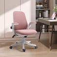 thumbnail image 2 of Vinsetto Office Chair Breathable Rocker with Liftable Armrest Office Pink, 2 of 10