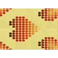 thumbnail image 1 of Ahgly Company Machine Washable Indoor Rectangle Transitional Orange Area Rugs, 2' x 3', 1 of 7